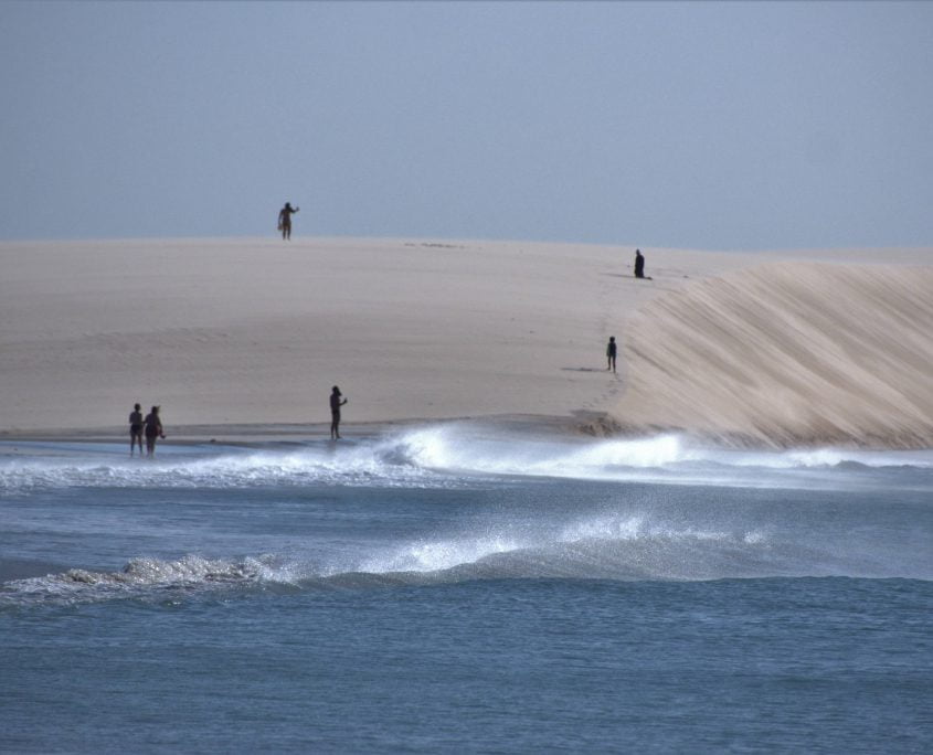 Duna do pôr do sol em Jericoacoara com a m