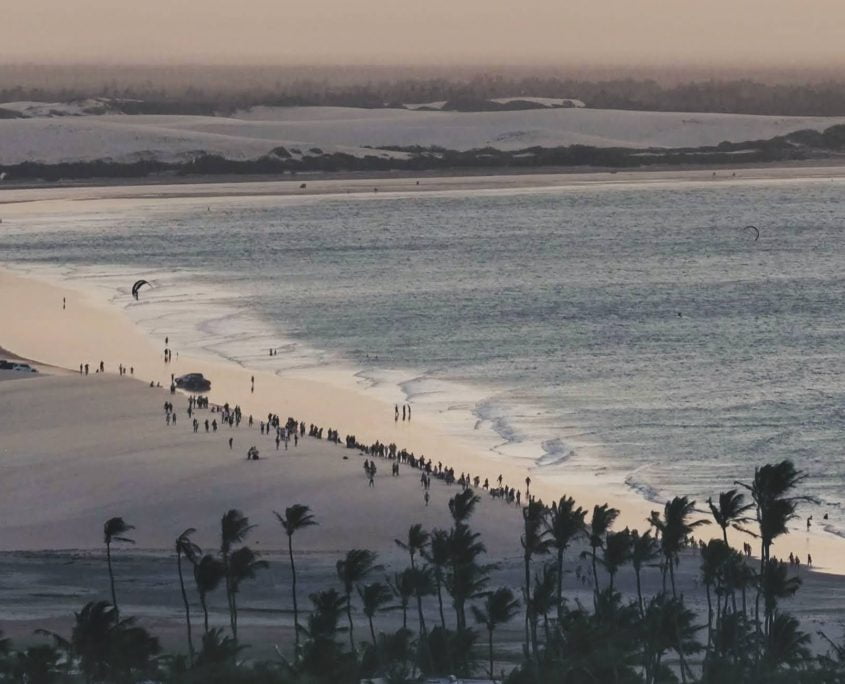 Vista panorâmica da Vila de Jericoacoara em 2021